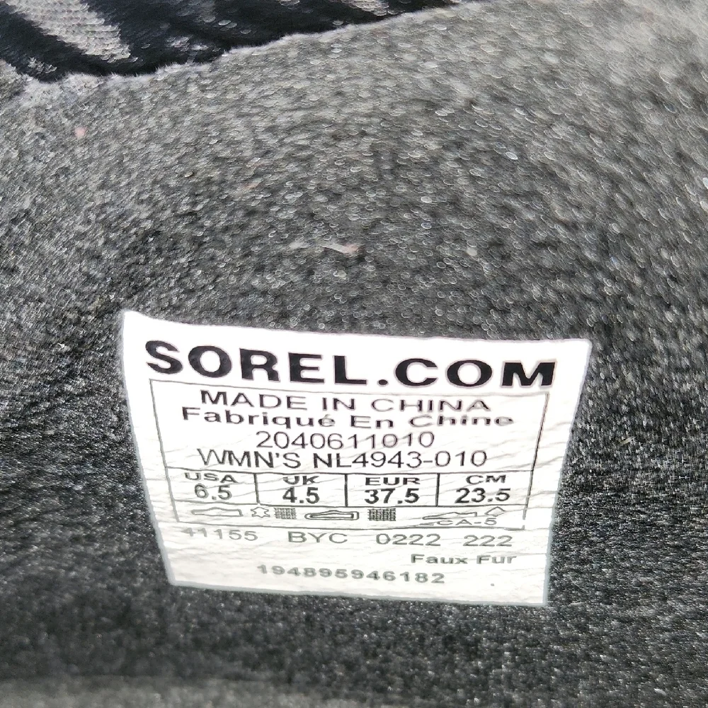 Sorel Black Winter & Rain Boots